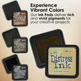 thumbnail image 4 of Tim Holtz Distress Oxide Ink Pads and Pixiss Foam Blending Brush Tools - 1"x1" Stamp Pads Antique Linen, Vintage Photo, Walnut Stain, Black Soot for Card Making Tools and Scrapbooking Supplies, 4 of 9