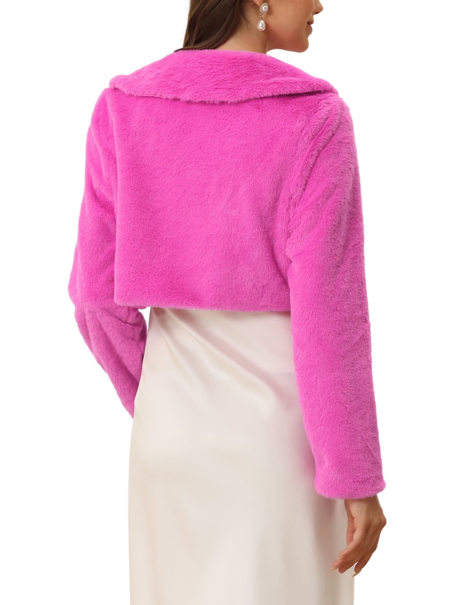 Rrongwn Manteau En Fausse Fourrure Pour Femme - Veste D'hiver En Polaire - Coupe-vent - Veste En Peluche Chaude - Doublure Polaire - Veste à Capuche - Veste De Transition Confortable, Blanc