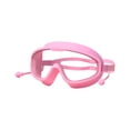 thumbnail image 1 of Gafas de natación para adultos, transparentes, impermeables, con tapones para los oídos. rosa transparente en caja, 1 of 9