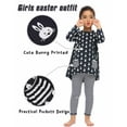 thumbnail image 5 of Oudiya Little Girls Clothing Sets Rabbit Outfits 2 PCS Top Leggings Sets, 5 of 7