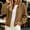 Khaki, variant on NominalSnug Womens Corduroy Jacket Casual Lightweight Zip up Jacket with Pockets Stand Collar Long Sleeve Soft Trendy Outerwear Coat