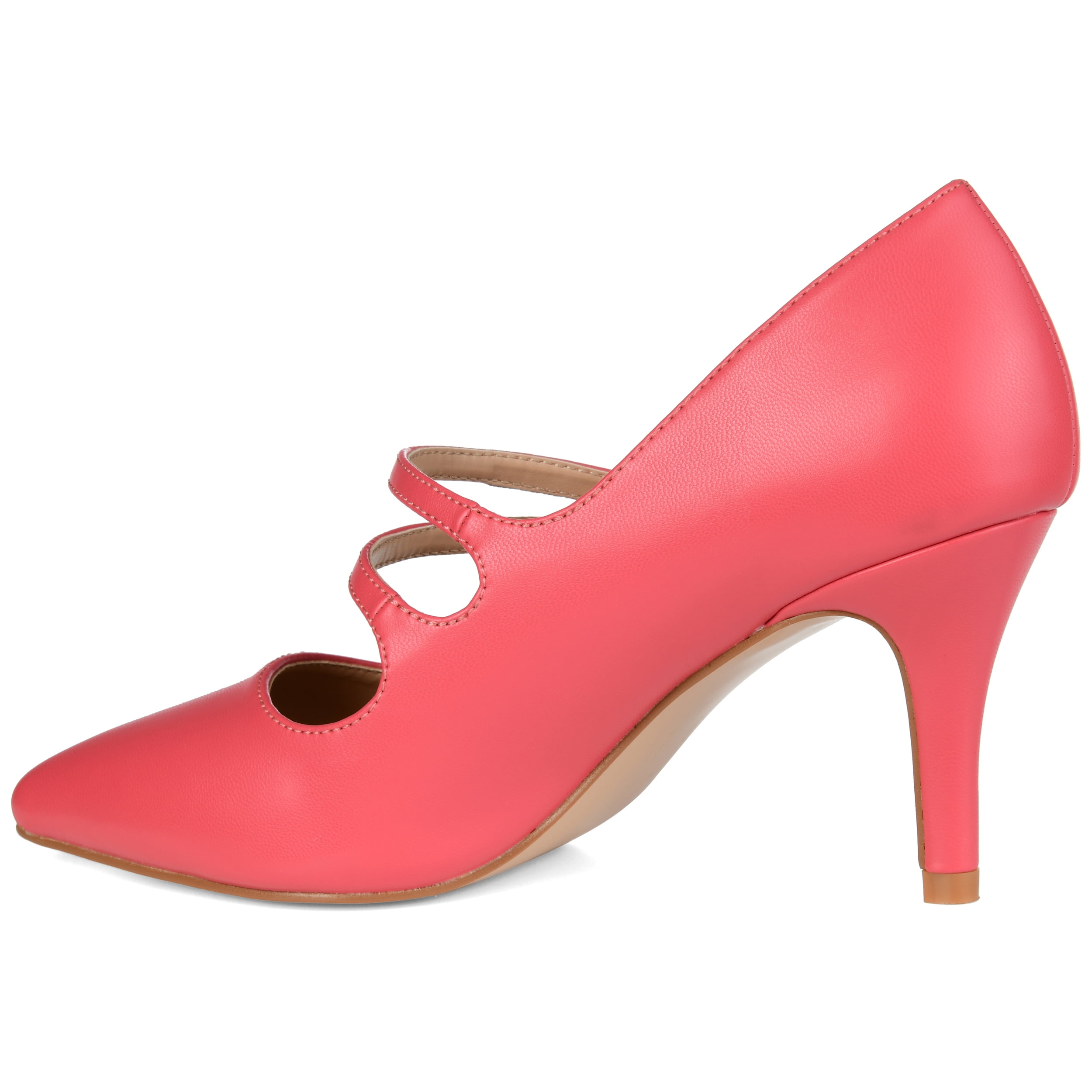Journee Womens Sidney Pointed Toe Mid Heel Pumps