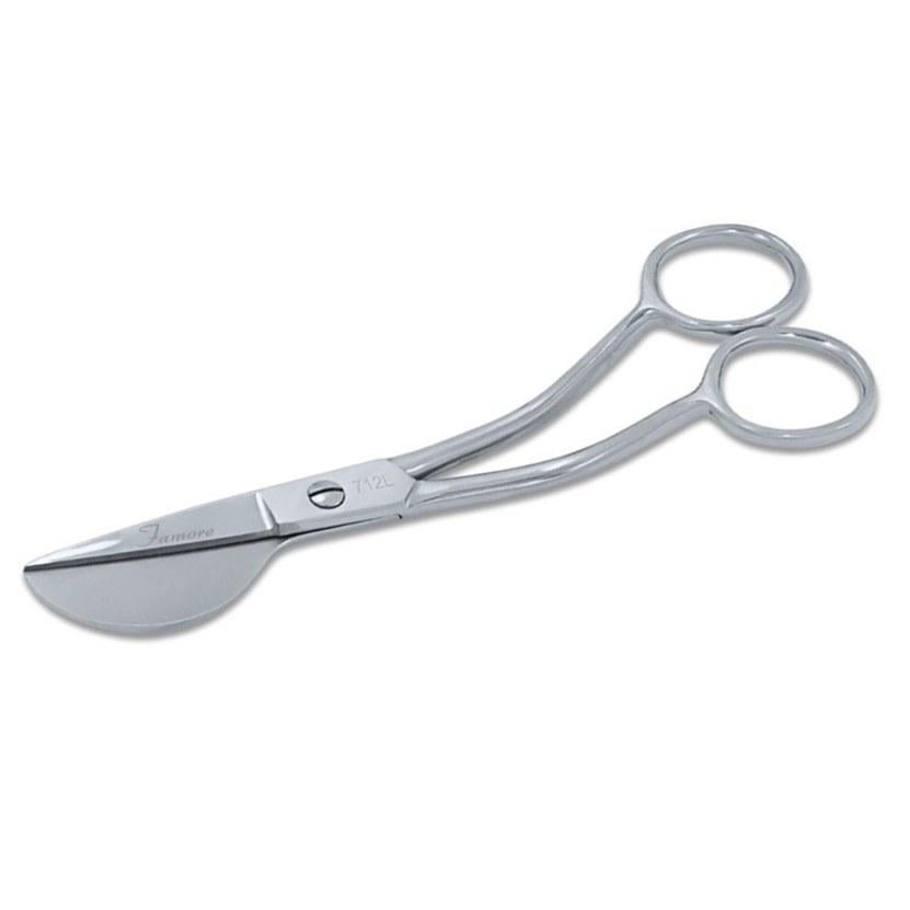 6" Left Hand Duck Bill Applique Scissors, Famore Cutlery