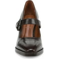 thumbnail image 3 of Franco Sarto Franco Shalina Mary Jane Pump Dark Brown Leather 5M, 3 of 6