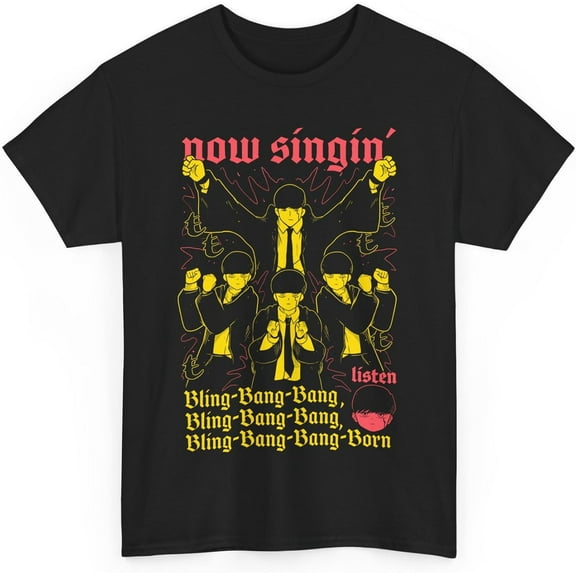 Mashle Magic and Muscles T-Shirt Anime Merch Casual Short Sleeved T Shirt Unisex Tee