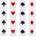 thumbnail image 1 of 48 parches de poliéster de 4 estilos para naipes, para planchar o coser, con apliques de póker, con corazones rojos y negros, con diamantes y espadas., 1 of 6