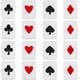 thumbnail image 1 of 48 parches de poliéster de 4 estilos para naipes, para planchar o coser, con apliques de póker, con corazones rojos y negros, con diamantes y espadas., 1 of 6