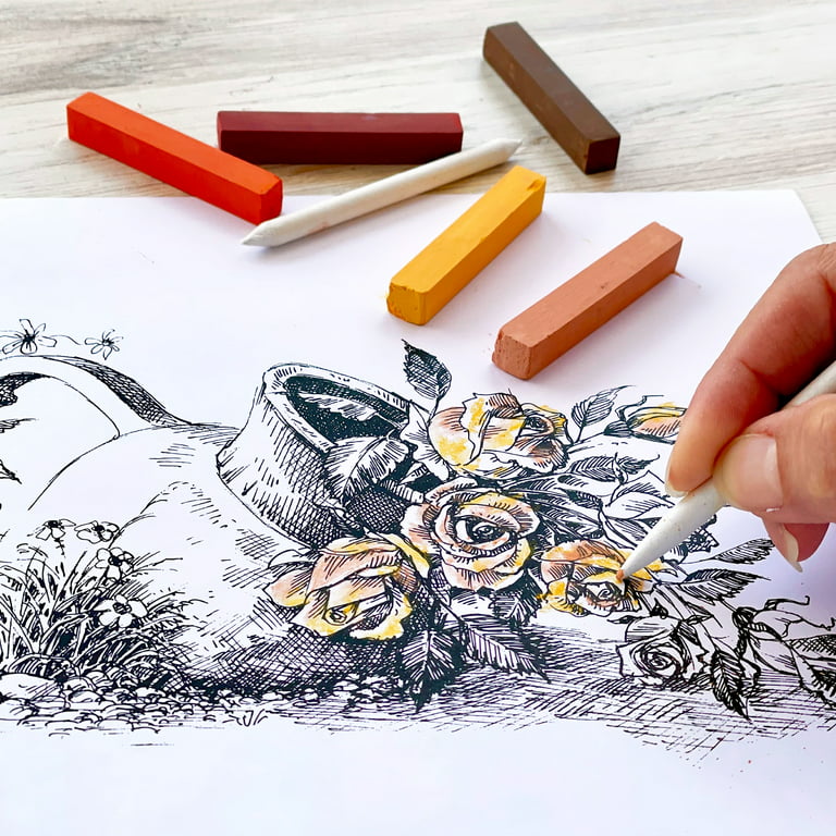 ArtSkills Drawing Kit with Graphite Pencils, Charcoal Pencils, & 120 GSM 9”  x 12” Sketch Pad, 75 Acid Free Sheets