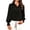 Black, variant on Womens Dressy Blouses Tops Casual Long Sleeve Loose Fit Button Down Shirts Plus Size Collared Casual Tunic TShirts Tops