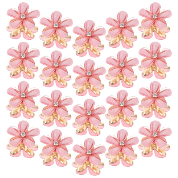 FRCOLOR 20 Pcs Hair Pins Small Claw Clip Flower Clip Women's 2.00X2.00X2.00CM