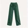 thumbnail image 6 of Sweatpants for Women Plus Size Winter Solid Color Elastic Waist Warm Pants Athletic Wide Leg Drawstring Trousers with Pockets, 6 of 8