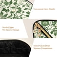 thumbnail image 5 of FORMRS Makeup Bag Travel Cosmetic Organizer for Women Fold Flat Zipper Pouch with Handle, Green Floral, 5 of 8