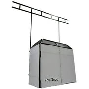 DJ Booth Tabletop With 8FT Lighting Truss Stand Package by FAT TOAD - Foldable Panel Portable Stage by