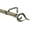 Antique Brass, variant on Urbanest Adjustable Single Curtain Rod Set Flame Finials – 1-Inch Diameter, With Glossy White Rod, 28–48 Inches