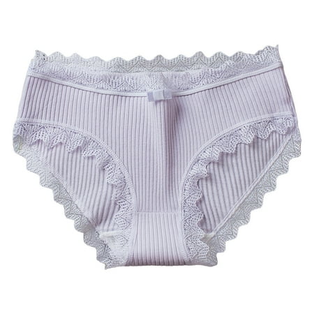 

ZRBYWB Women s Underwear Low Waist Striped Tangas No Show Bikini Thongs Women Underwear Panties Cotton Thong Panties For Women