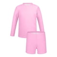 thumbnail image 4 of Umfun Children's 2 Piece Long Sleeve Solid Color Rash Guard Swimsuit Age 3-14 Years, 4 of 8