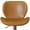 Brown, variant on Hawsaiy Modern Swivel Bar Stools Set of 2, PU Leather Bar Chairs with Back & Footrest, Adjustable Height 22.2"-31" for Kitchen Island,Black