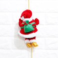thumbnail image 3 of Kearding Juguete de cuerda de cuentas de escalada, juguete de música portátil alimentado por batería, muñeco de peluche de Papá Noel, Kits de decoración para fiestas, 3 of 6
