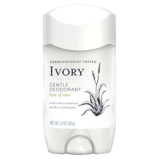 Ivory Gentle Aluminum Free Deodorant Hint of Aloe, 2.4 Oz. Walmart