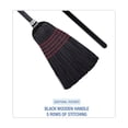 thumbnail image 5 of Boardwalk Flagged Tip Poly Bristle Janitor Brooms, 10 x 58.5, Wood Handle, Natural/Black, 12/Carton, 5 of 6