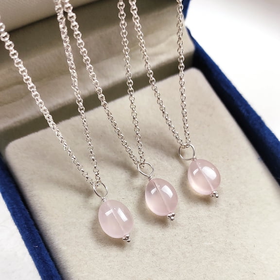 Rose Quartz Pendant, 925 Sterling Silver Pendant, Gemstone Pendant, Oval Shaped Necklace, Handmade Jewelry, Pendant for Women, Gift For Her