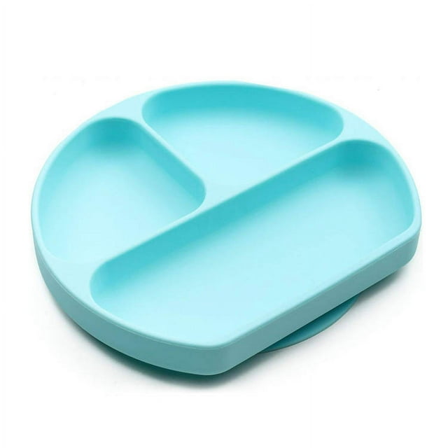 Silicone Grip Dish, Suction Plate, Divided Plate, Baby Toddler Plate, BPA Free,