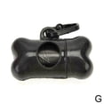thumbnail image 2 of Bone-Shaped Dog Poop Bag Dispenser, Creative Portable Waste Bag Holder for Leash,Convenient Refillable Poop Bag Carrier for Outdoor Walking, 2 of 3