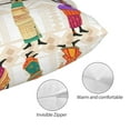 thumbnail image 3 of Pofeuu Black African Woman Print Polyester Microfiber Plush Pillowcases, Super Soft and Cozy Pillow Case Covers with Envelop Closure（Pillow core not included）-16"x24", 3 of 6