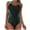 Green, variant on Karight Women's One Piece Swimsuit Sporty Swimsuit for Women Tummy Control Swimwear Racerback Athletic Full Coverage Bathing Suit
