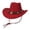 czb# 3-Red205, variant on CUZIBR Kids Cowboy Hat Wide Brim Western Hat With Heart Rhinestone Leather Belt Outdoor Party Costume Toddler Girls Cowgirl Hat,1-Brown,One Size