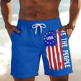 thumbnail image 2 of CONZONE Independence Day Mens Casual Shorts Elastic Waist Drawstring 4Th Of July Shorts For Men Patriotic Usa Flag Graphic Lightweight Loose Fit July 4Th Shorts With Pockets, 2 of 5