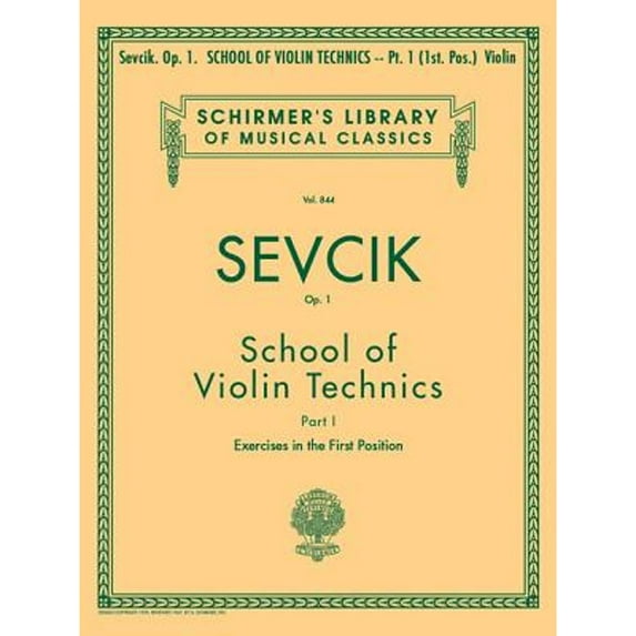 Pre-Owned School of Violin Technics, Op. 1 - Book 1: Schirmer Library of Classics Volume 844 Violin Method (Paperback) 0793554357 9780793554355
