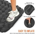 thumbnail image 2 of Graflsoa Single-Color Large Dot Inflatable Camping Mat for Outdoor Adventures - Grey, Green, or Orange, 2 of 6