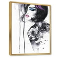 thumbnail image 2 of Designart Painting Female Portrait FLOAT FRAME WALL ART, 2 of 4