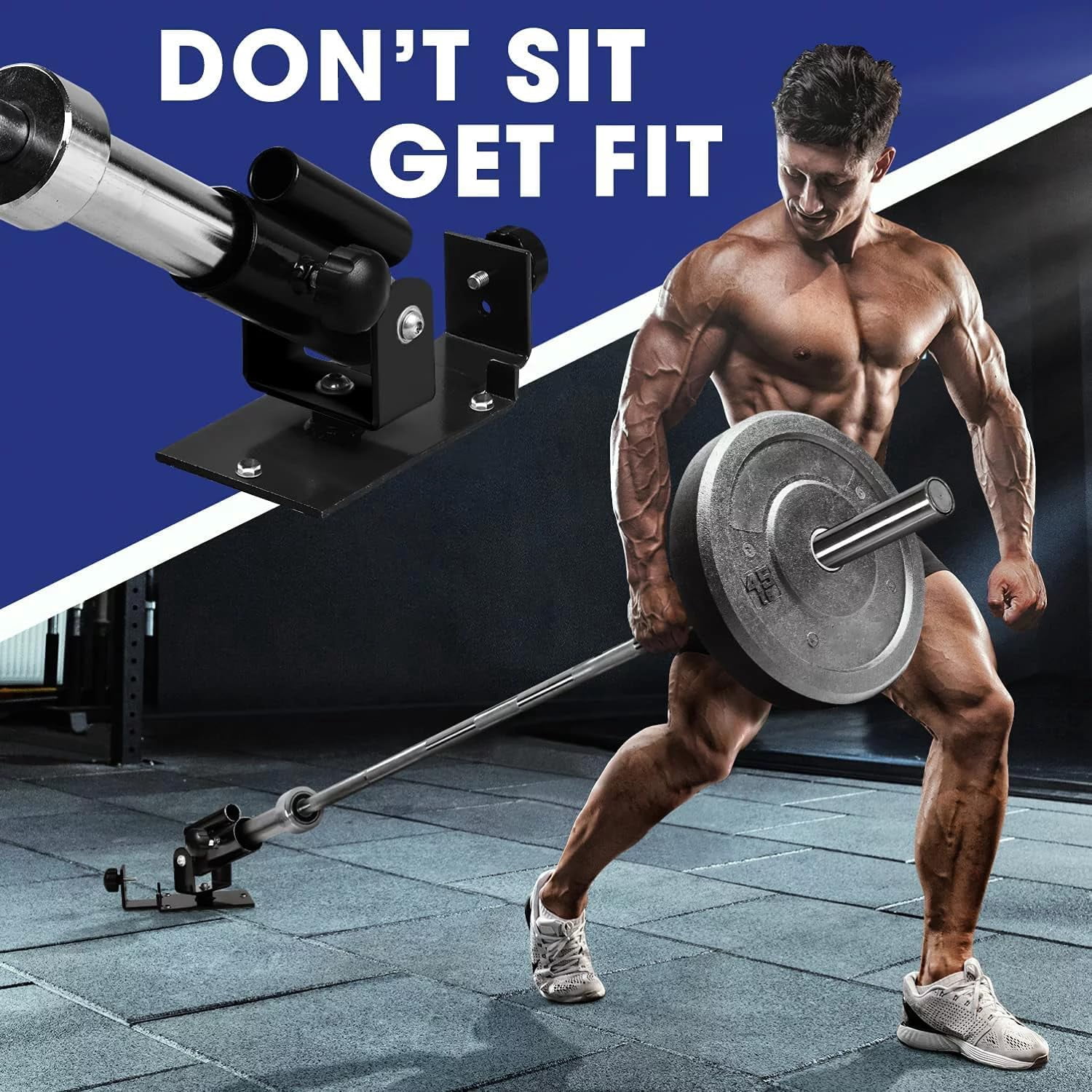 Yes4All T-Bar Row Platform With 360-Degree Swivel Black