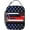 Pattern 865, variant on American Thin Blue Line Flag Police Pattern Black Lunch Box Reusable Insulated Bag Containers