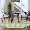 thumbnail image 3 of Round Rug 6Ft Washable Non-Slip, Sage Green Morocco Circle Area Rugs for Living Room Bedroom, Vintage Abstract Geometric Pattern Indoor Floor Mats Carpet Runner for Home Decor Aesthetic, 3 of 8