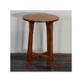 thumbnail image 3 of Crafters and Weavers Arts and Crafts / Mission Style Oak Round End Table, 3 of 3