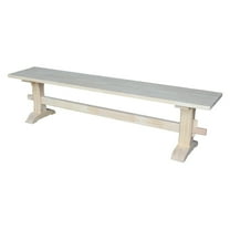 International Concepts Trestle Dining Bench, Ready to Finish