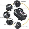 thumbnail image 3 of Bike Phone Mount Bag,MTB Waterproof Bike Frame Saddle Touchscreen Cycling Top Tube Pouch for iPhone Android Cellphones 6.5”, 3 of 5