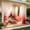 Red, variant on Gradient Ombre Sheer Curtain Light Filtering Waterproof Window Drape with Rod Pocket for Living Room Bedroom Patio Gazebo Indoor