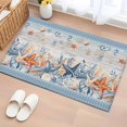 thumbnail image 3 of Orange Blue Sea Stars Front Door Rugs 2x3 ft Retro Sea Stars Jellyfish Shell Floral Small Rug for Entryway Non Slip Washable Bathroom Door Mat Absorbent Floor Mat for Indoor Entrance, 3 of 9