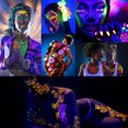 thumbnail image 2 of Maquillaje de Halloween para festivales de baile y fiestas Rave Arte facial y corporal con brillo neón, 2 of 8
