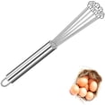 thumbnail image 1 of Batidor de bolas de acero inoxidable: batidor de bolas de acero inoxidable para chefs profesionales. Batidor ideal para mezclar, batir y batir., 1 of 5