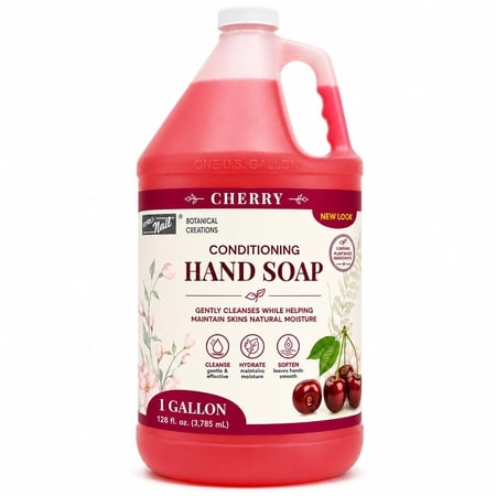 PRONAIL - Liquid Hand Soap Refill, Cherry, 1 Gallon - Deeply Cleanse and Hydrates, Leaving your hands Fresh and Soft - Bulk, Refill Gallon