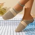 thumbnail image 6 of hoksml Women's Pointed Toe Mesh Mules, Elastic Band Detail, Breathable Flat Casual Shoes, 6 of 9