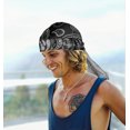 thumbnail image 5 of WIRESTER Polyester Durag Cap Straps Headwraps with Long Tail and Wide Straps - Black Paisley, 5 of 6