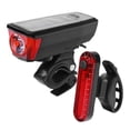 thumbnail image 1 of Bike Safety Light Solar Rechargeable Bike Front Light Tail Light With Horn, 1 of 1