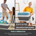 thumbnail image 5 of Black and Decker Collapsible Laundry Basket, White & Gray, Adult, 5 of 11