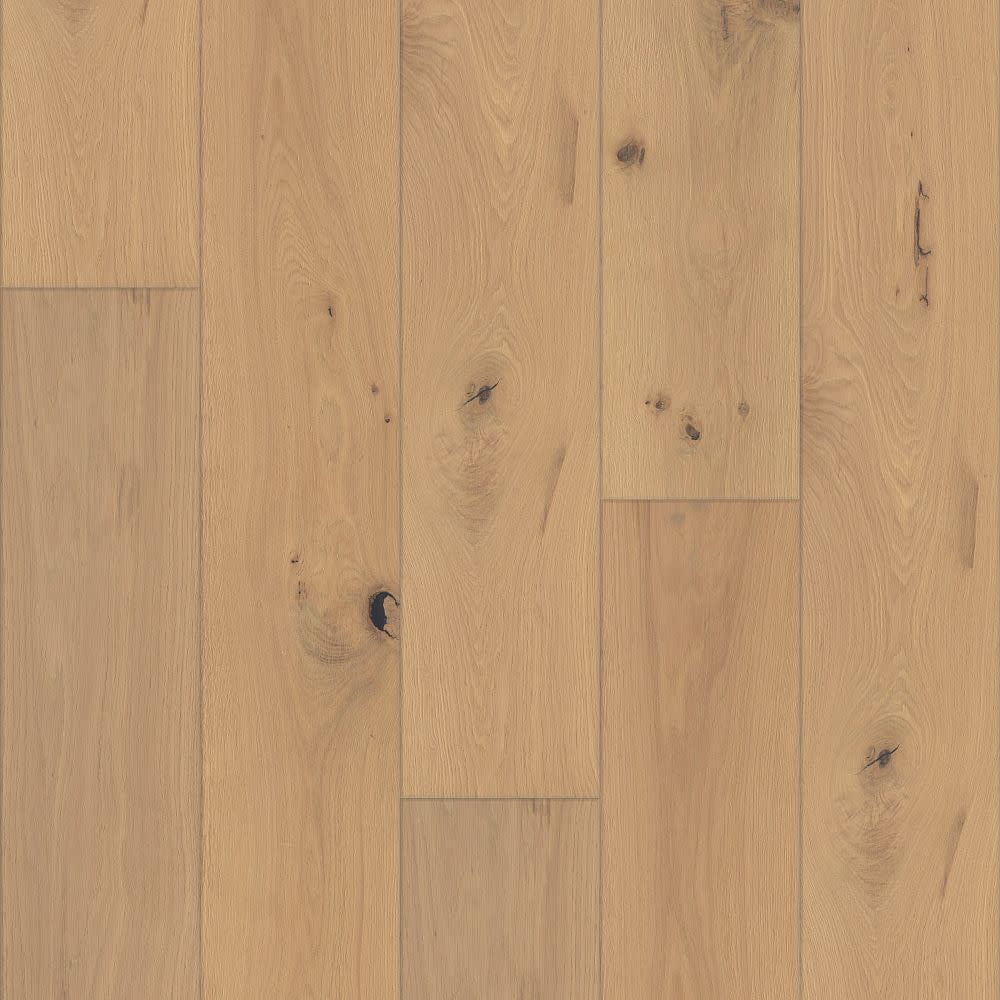 Shaw Sw754 Expressions 9" Wide Wire Brushed Engineered White Oak